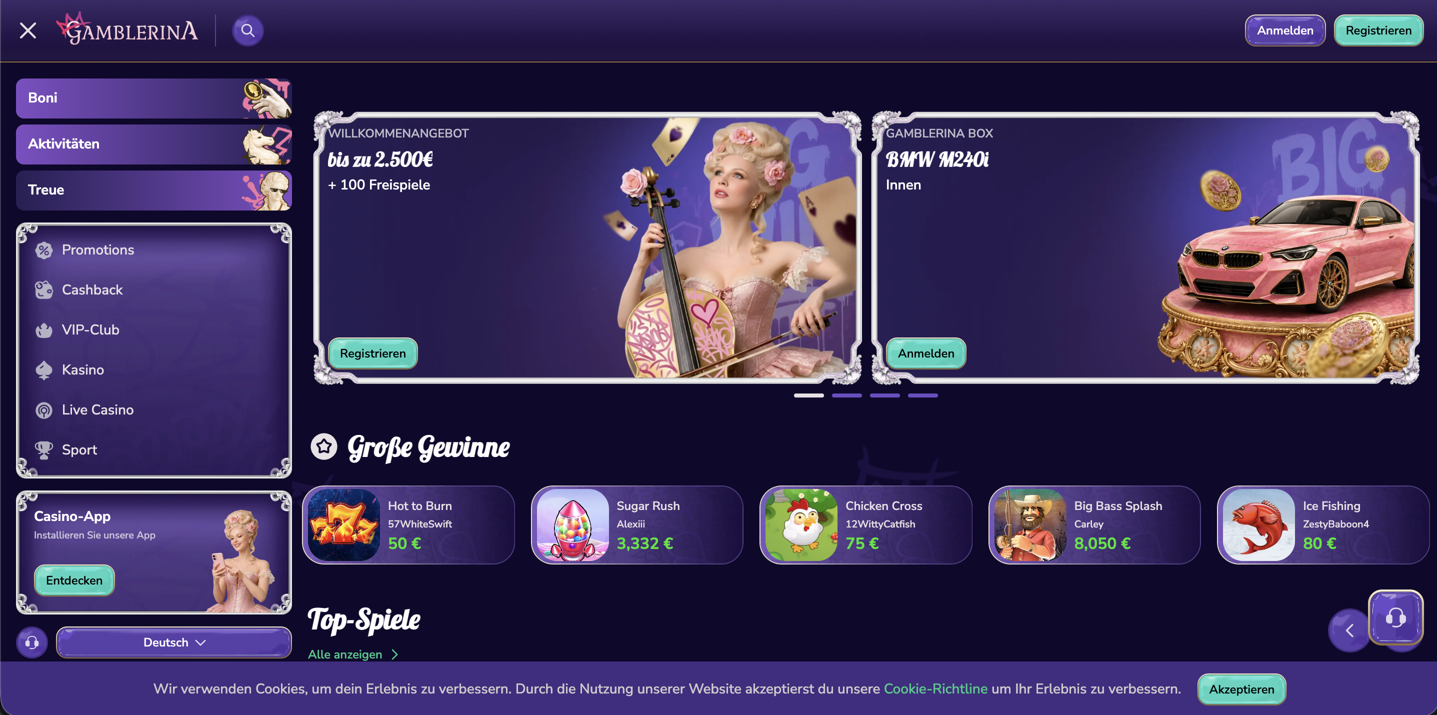GAMBLERINA Casino Logo